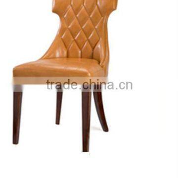 Accent chair,high back dining chair,faux leather accent chair,solid wood accent chair