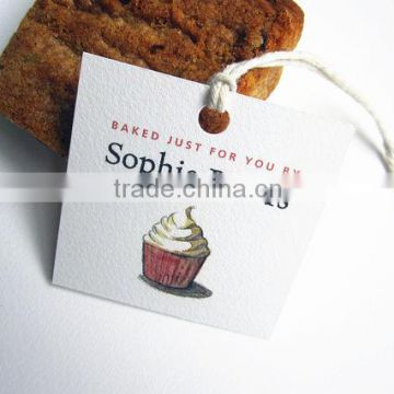 custom 2" x 2" Square Hang Tags for Branding with your company logo on it