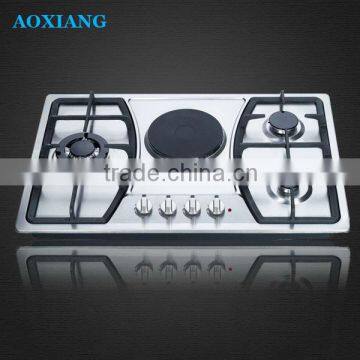 Family Built-in SST China Gas Hobs with 4 Ceramic Ring Wok Burners / Gas Stove / Gas Cooker XLX-814SE-1