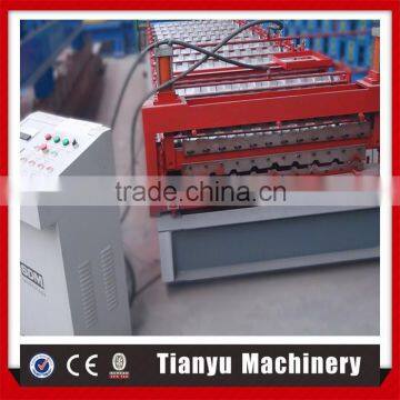 Metal roofing glazed tile roll forming machine