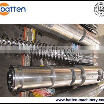 conical extruder bimetallic barrel and screw for plastic machine