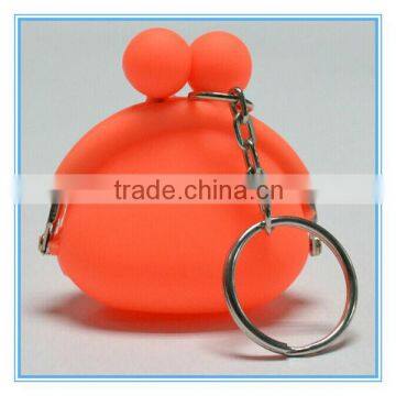 christmas silicone fashion purse with keyring
