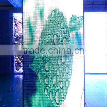 Cost effective P4/P5/P6 indoor full color high brightness rental led rgb glass window display for retail shops