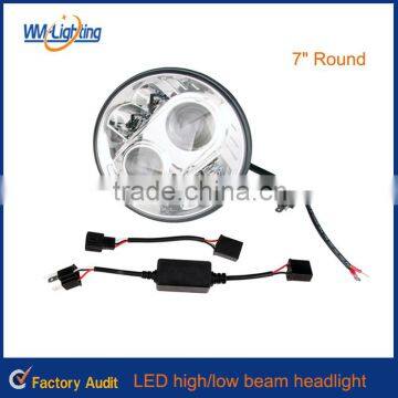 2015 Factory wholesale 7" led headlight for motorcycle and jeep