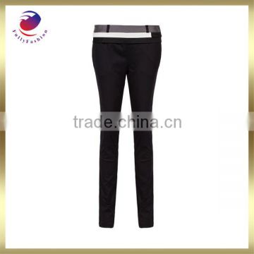 women's pants balck 2 pocket long wholesale style