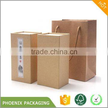 high quality custom design kraft paper box tea packaging