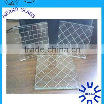 Hexad Wired Patterned Glass