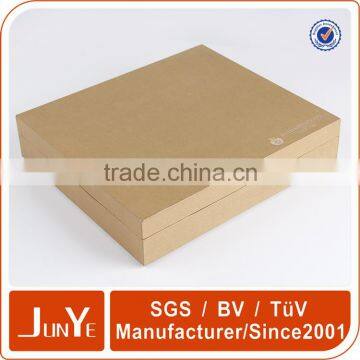 high quality square wooden gift open packaging mdf box