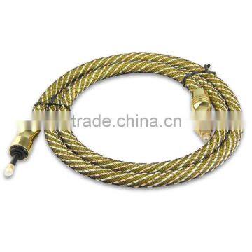 High speed black Fiber Optic Audio Cable Toslink Plug to Optical 3.5mm Jack Cable