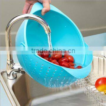 Wholesale Foldable Kitchen Plastic Vegetable Basket/Washing Vegetable Strainer Basket
