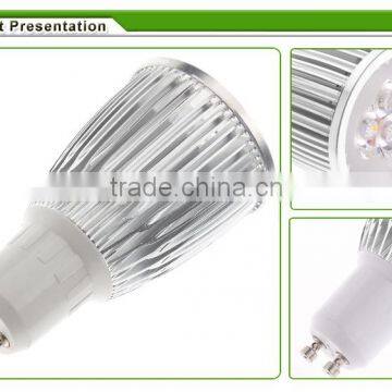 CE RoHS certificated 600lm aluminium alloy body LED spotlight 6w E27 base