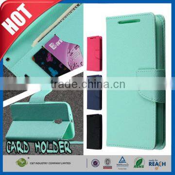 C&T Best selling sublimation credit card holder leather flip case for motorola moto g2