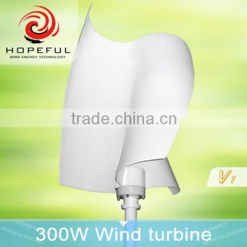 300w S type vertical small wind turbine generator maglev wind turbine