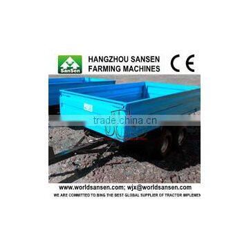 four wheel farm flat pack trailers,flatbed semi trailer for tractor used,transporter for agriculture wood forest trailer