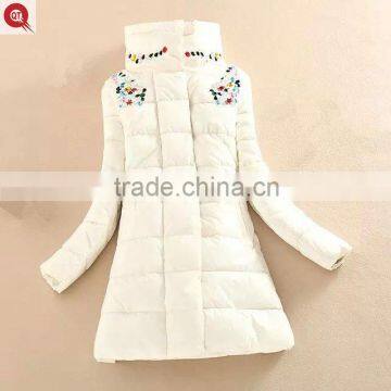 Traditional Chinese Long Winter Nude Coat Jacket