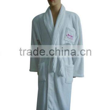 Coral Fleece Bathrobe Customized Logo Microfiber Robe adult age group