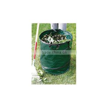 PE cloth Trash Bin Pop-Up Lawn &Leaf Bag/ Garden Leaf Collector Bag