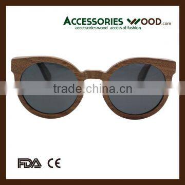 Quality retro cat eyes wood sunglasses wholesale polarized wood sunglasses for lady