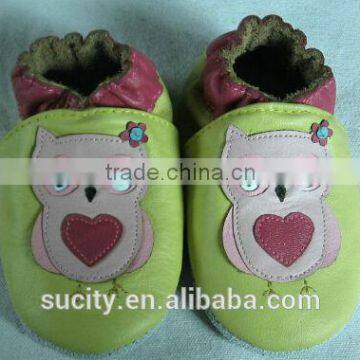 Wholesale Lovely Soft Sole Baby Leather Shoes Baby Leather Moccasins