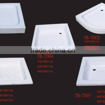 fashionable cheap price fiber reinforced acrylic square shower base