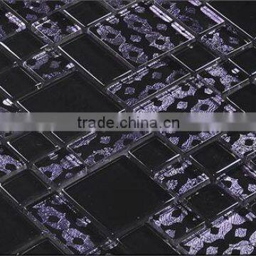 Hand painted crystal glass mosaic tile of indoor(PMGA072)