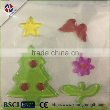 Factory design window sticker glass sticker Christmas tree jelly gel sticker