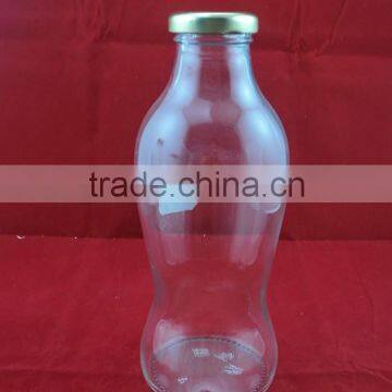 500ml, 0.5L glass empty bottle for water, juice, milk