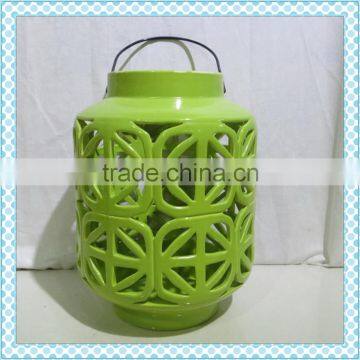 garden decoration ceramic spring lantern