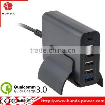 Universal Quick Charge 3.0 USB docking station 60W 6 port unique design QC3.0 multiple USB charger