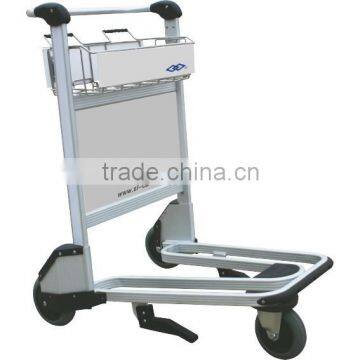 three -wheel Aluminium Alloyairport luggage trolley