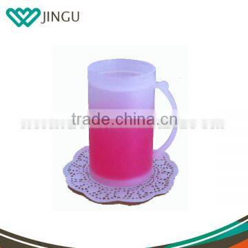 New design Double wall clear silicone frozen Ice Cup,ice cup with BPA free