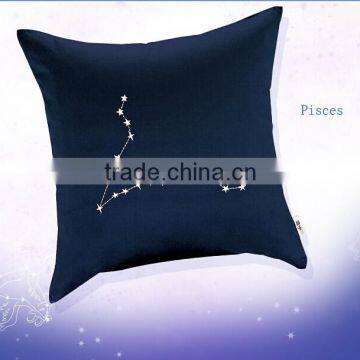 The cushion for leaning on of the zodiac,Pisces cushion ,manufacturer