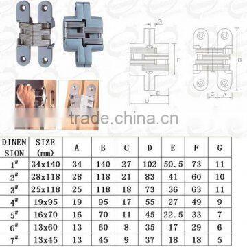 Concealed hinge