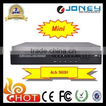 Onvif Linux network Embeded 960H Cctv 4ch Dvr Recorder, H.264 Standalone cctv DVR cms free software