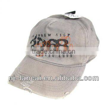 2013 fashion number embroidery washed sport cap