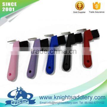 Colorful Pear Shaped Plastic Horse Hoof Pick