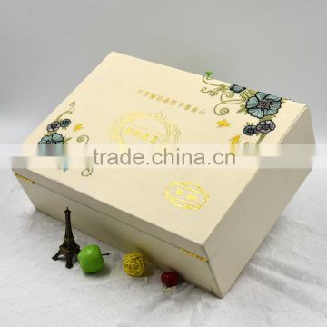 Embroidery PU box, beautiful luxury elegant PU box packiang, honey PU box packaing