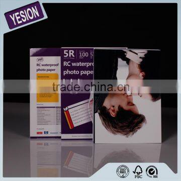 Yesion Glossy RC Photo Paper 260gsm, Inkjet Plotter RC Satin Photo Paper