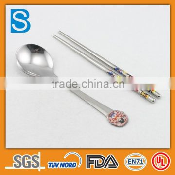 Customized stainless steel chopsticks spoon