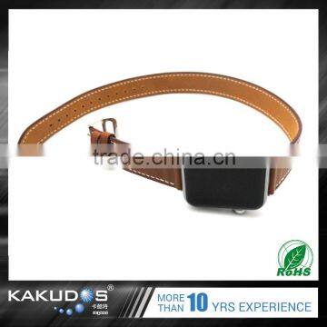 Colorful Popular Custom Elegant Leather Cuff Watch Band for Apple Watch photo-3