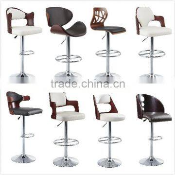 2015 New contemporary design bar stools with comfortable round seat