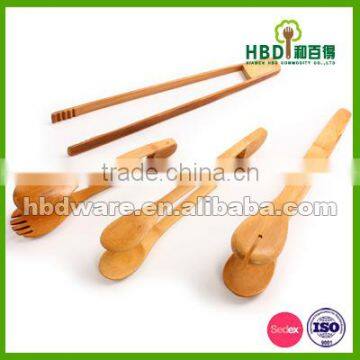 Bamboo wood tongs, baboo tong, bamboo tools for kitchen