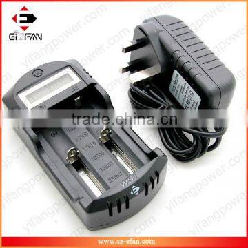 car charger function 2014 Popular WS1 LCD universal 2 slots charger with UK plug