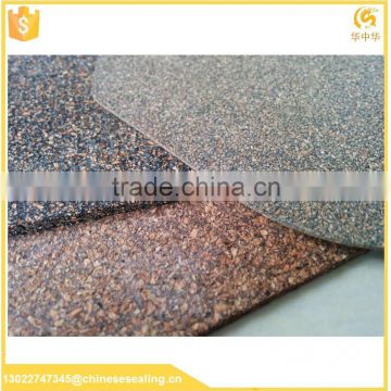 Standard rubber cork gasket rubber cork roll rubber flooring in rolls for fitness center