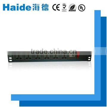Guangzhou Haide Black 6 outlet plug in type lightning arrester with price trade assurance