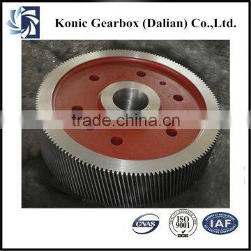 Customized Nonstandard Transimission High Rpm Rotating Helical Gear With Steel Wheel photo-5