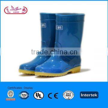 2015 soft anti slip TPR outsole PVC rain boots