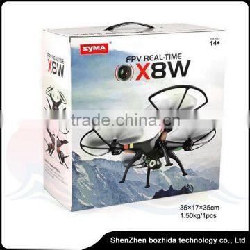 Long Range Rc Helicopter 2.4g Syma X8w With 4-axis Led Light Mini Rc Quadcopter Intruder Ufo