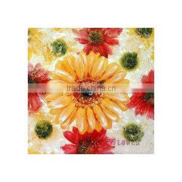 Canvas flower oil painting