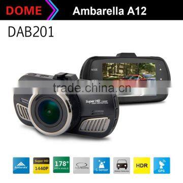 2.7 inch Ambarella A12A55 Full HD Support HDMI G-Sensor Car DVR camera with 170 degree